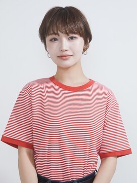 オンク 新宿(onk) 黒髪/グレーベージュ/レイヤーロング/前髪パーマ[新宿駅]