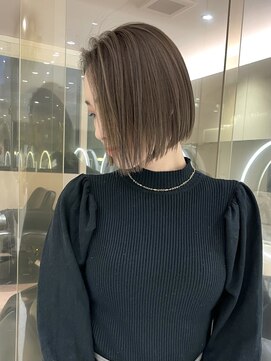 マイル 渋谷(mile) ミニボブ/ボブ/グレージュカラー/透明感カラー