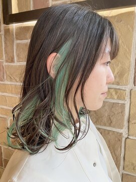 ラティ(Ratie) "Ratie"インナーカラー＋ミディアムヘア【久屋大通/栄】