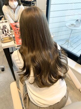 エフィールリアモ(afeel riamo) 【ブリーチ無し】オリーブベージュ