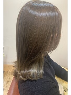 美容室 アイディー i-dee オリーブ×ベージュインナー