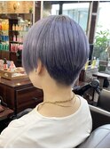 ラベンダーグレー◎刈り上げハンサムショートボブ【池袋/ボブ】