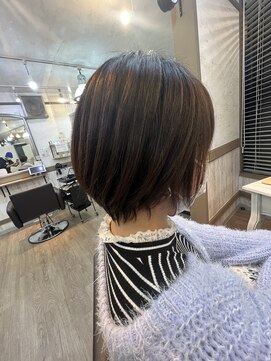 ヘアーリゾートガーデンバイトロント 船橋法典店(Hair Resort Garden by Toronto) ショート/縮毛矯正/ハイライト/白髪ぼかし/インナーカラー