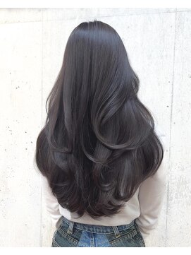 サイン 渋谷(SIGN) ザクザクレイヤーカット巻き方簡単ミディアムロング韓国表参道