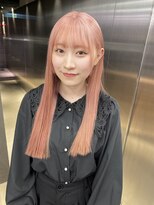 ペレ 栄店(PELE)&nbsp;デザインカラー/レイヤーカット/ウェットヘア/オリーブベージュ