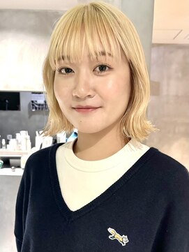 ハウ 心斎橋(how) 大人美人透明感カラーインナーカラーハイトーンホワイトピンク