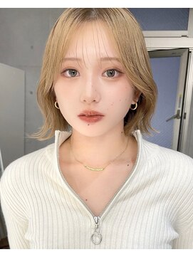 ロシェ 横浜店(loche) 韓国ボブレイヤー似合わせカットメルティカラー横浜駅