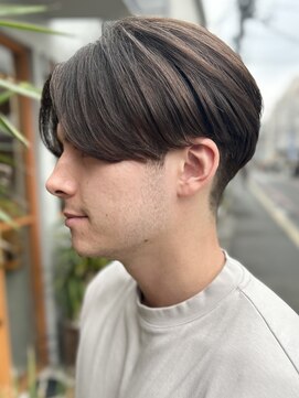 レリコ ニド(Relico-nid) 髪質改善シャドウパーマメンズセンターパート韓国マッシュ