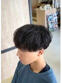 大分メンズナチュラルストレート刈り上げマッシュショート