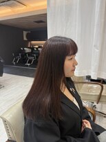 ソワン ドゥ ブレス 立花店(soin de brace)&nbsp;ピンクブラウンカラー/髪質改善ストレート/尼崎