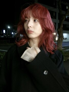 ユー(yew) チェリーカラー/ワインレッド/暖色カラー/ブリーチなしカラー