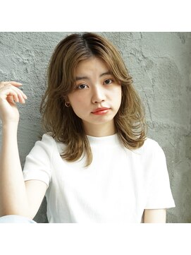 モンド ヘアクリエーション 新栄店(monde hair creation) 【monde】グレージュカラー×ウェーブヘア