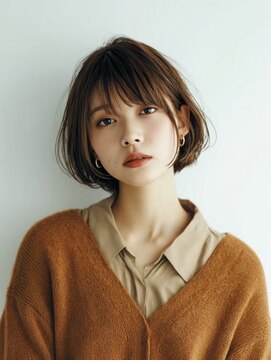 レリーボンズ 夙川(Rely Bonds) ボブ×グレージュで洗練された垢抜け感【夙川/苦楽園/西宮】