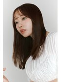 髪質改善レイヤーカット前髪カット顔周りレイヤー暗めカラー銀座