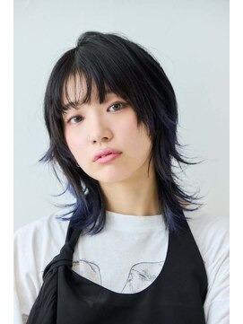 カリン ハッピーヘアライフ 長吉長原店(carin happyhairlife) ウルフレイヤー/シャギーウルフ/ブルーアッシュ/ブルージュ
