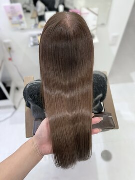 ハピネス 梅田茶屋町店(HAPPINESS) 韓国風/レイヤーカット/顔周り/顔まわり/髪質改善/ベージュ