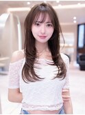 20代30代大人ガーリー似合わせロングレイヤーカット