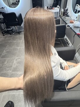 ハイトーン/ダブルカラー/グレージュ