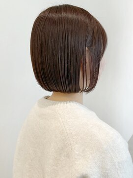 セイドット リー(Say. Ree) say.ショートボブひし形ショートハイライトヘーゼルグレージュ