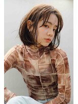 ヘアアンドデザイン ネイビー(Navy) レディース×ミディアム