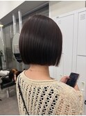 ブリーチなしブラウンカラー