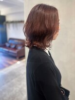 ラトリエコンタン(L´atelier Content)&nbsp;【shima】ゆるっと伸ばしかけボブ/アプリコットピンク