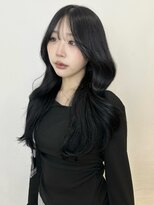 アクシス 栄店(`AXIS)&nbsp;平田/ワンホンレイヤー/ミルクティーブロンド/ダークブルー/栄
