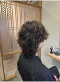 ウルフカット&ミックスパーマ