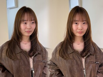 セルニ 福島(SELNI)の写真/【JR福島駅4分】ミディアムロングの雰囲気を変えるレイヤーカットと、赤みを抑えた透明感ある垢抜けヘアに