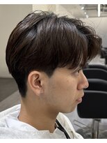 ビカム 名駅EAST(become) ブラウンカラーセンターパート/毛流れ/ニュアンスパーマ/名古屋