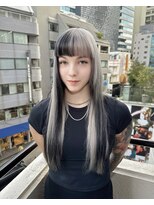 ヘアーエクステンド エフ 渋谷(f)&nbsp;シルバー×ブラック