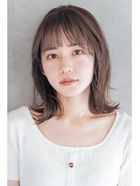 Liberte銀座 大人可愛い外ハネ×ミルクティーブラウン