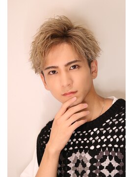 ネイビー(NAVY) ハイトーン×短髪 爽やか 好印象 アッパーショート