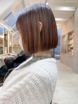 リール 銀座(R'EEL)&nbsp;ココアベージュボブルフ×髪質改善[銀座]