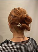 ヘアセット◎ミニクリップお団子アレンジ