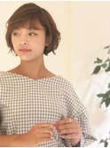 +animoせんげん台+斜めバング☆ミントベージュ☆こなれヘアM