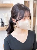 韓国前髪顔周り×美髪レイヤー[横浜/縮毛矯正/前髪縮毛矯正]