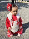 ２歳七五三着付けヘアセット♪