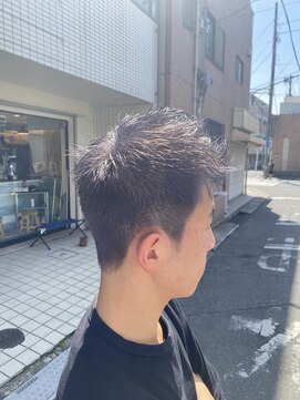 スウェル 船橋店(Swell) MEN'S/マッシュパーマ/ウルフ/アッシュブラック/カルマパーマ2