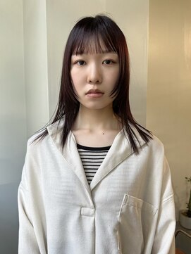 ニール シトロン 名古屋 伏見 丸の内(NEELU citron) 【Neelu_tatsuya】ブリーチなしボルドー　フェイスレイヤー