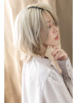 カバーヘア イヴ 戸頭店(COVER HAIR EVE) ハイトーンカラー個性的くびれヘアネオウルフY戸頭10代20代30代!