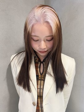 ペレ 梅田(PELE) 前髪/アンブレラカラー/こなれミディ/イメチェン/ウェーブパーマ