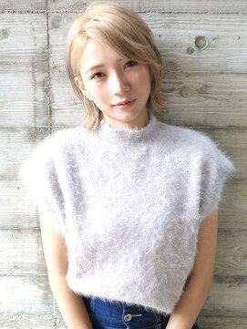 バース(BIRTH) 天神【BIRTH】小顔外ハネボブ×ミルクティーベージュ