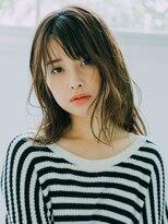 ブール 千歳烏山(bool)&nbsp;無造作ミディアムレイヤーナチュラルベージュ