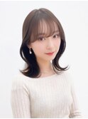 大人ガーリー透明感髪質改善ニュアンスカラーくすみカラー