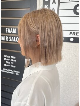 ファーム 大崎店(FAAM) ボブ×ベージュカラー