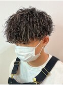 メッシュハイライトスパイラルパーマツイストパーマツーブロック