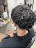 波巻きパーマ