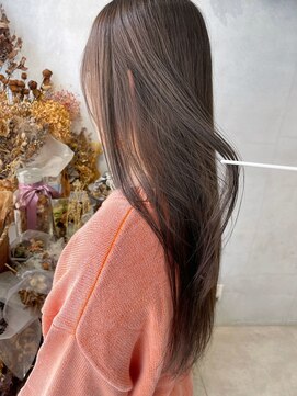 ミント(mint) 透明感アッシュグレージュ！【ブリーチなしダブルカラー】