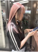 《karin》pink beige × dark brown /名駅/名古屋/名古屋駅/ヘア